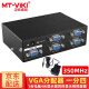 迈拓维矩（MT-viki）VGA分配器一分二一分四一分八一分十六 笔记本台式电脑连接显示器投影仪电视1080P高清视频分屏器 MT-3504 一分四  350MHZ 45米