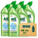 斧头牌（AXE）晶怡除菌洁厕液500gx6瓶套装 强力除垢 杀菌99.9%