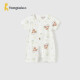 童泰（TONGTAI）婴儿连体衣夏季薄款男女短袖衣服连体衣TS42J600-DS咖色73cm