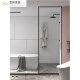 TLXT极窄淋浴房卫浴半隔断玻璃门卫生间浴室屏风白色浴屏干湿分离隔断 超白透明700*2000（包安装） 不含蒸汽