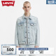 Levi's【商场同款】李维斯24春夏男士蓝色牛仔夹克复古潮流休闲 蓝色 M