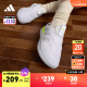 adidas ADIPUFF面包鞋型休闲舒适棉鞋男女阿迪达斯官方轻运动 米白色/灰色 43(265mm）推荐选大半码