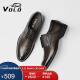 VOLO犀牛男鞋商务正装西装皮鞋男士舒适透气软底德比皮鞋 卡其 41 