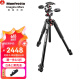 曼富图（Manfrotto）三脚架套装MK055XPRO3-3W铝合金三节承重15kg单反微单相机拍微距静物美食带三维云台中轴横置角架 MK055XPRO3-3W套装