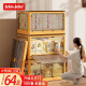 JEKO&JEKO可折叠收纳箱玩具整理箱衣服储物箱书籍搬家打包箱55L黄色1只装