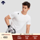 DESCENTE迪桑特综训训练系列运动健身男女同款短袖针织衫夏季新品 WT-WHITE 2XL (185/104A)