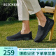 斯凯奇（SKECHERS）男士春夏透气休闲鞋舒适网面健步鞋54609-BBK