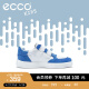 爱步（ECCO）童鞋 潮流撞色魔术贴休闲运动板鞋 街趣700832 电光蓝白色70083260368 34码