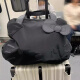 星昔大容量行李包2024新款小众出行旅行包健身包可爱少女手提大托特包 黑色
