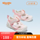 基诺浦（ginoble）步前鞋夏季凉鞋8-18个月婴儿童软底男女宝宝学步机能鞋GB2081 粉色/白色 120mm 内长13/脚长11.6-12.4cm