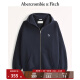 ABERCROMBIE & FITCH男装女装情侣装 复古外套小麋鹿拉链连帽美式风卫衣 330103-1 海军蓝 M (180/100A)