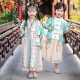 奥蒙威（AOMENGWEI）儿童汉服裙夏季中国风古装女童改良唐装两件套古风连衣裙YYLS01 短袖女童   130