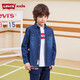 李维斯（Levi's）儿童长袖衬衫童装衬衣春季男女童牛仔外套