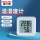 德力西（DELIXI）电子温度计车载家用室内婴儿房数显高精度壁挂式小米白色温湿度计
