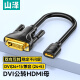 山泽(SAMZHE）HDMI转DVI转接线母转公 DVI转HDMI24+1高清双向互转 适用PS4笔记本电脑显示器转换头DGH02