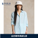 Polo Ralph Lauren 拉夫劳伦 女装 24年夏宽松版型条纹亚麻衬衫RL25528 999-多色 XS