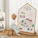 SOFS儿童画板磁性可擦写双面小黑板家用宝宝涂鸦写字板白板画画板画架 【屋型】XL码 固定底座