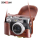 松典（SONGDIAN）数码相机5K高清vlog复古微单照相机防抖自动对焦 【黑色】官方标配+皮套套装 128G 内存