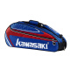川崎（KAWASAKI） 羽毛球包男女收纳包网球包3-6只装中性款手提包 KBB-8327蓝红(三支装)