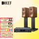 KEF R3 META 高保真2.0无源书架音箱同轴高中音三分频立体声重低音发烧级HiFi音箱家用客厅桌面音响 R3 Meta+NAD C389（音箱颜色可备注）