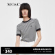 MO&Co.秋季经典条纹短袖T恤 MBB3TEET10 黑白条色-第2批 M/165