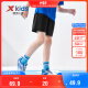 特步（XTEP）儿童童装中性夏季短裤轻薄梭织运动五分裤 正黑色(9262) 160cm