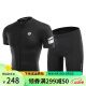 洛克兄弟（ROCKBROS）夏季骑行服套装男女山地公路自行车衣服单车装备 黑色套装（logo款） XL