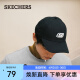 斯凯奇（Skechers）男女休闲情侣遮阳鸭舌帽棒球帽L319U045 深黑色/002K