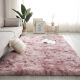 花非画地毯卧室客厅床边毯2023新款地毯少女房间茶几长绒加厚 扎染粉紫色升级款加厚加密 宽80长160CM