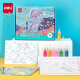 得力（deli）手工绘画DIY沙画礼盒套装12色砂画工具送礼开学六一儿童节生日礼物玩具83623