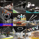 顺美定制异形造型灯Y型圆形创意六边形网咖健身房商场超市工业风吊灯 非标定制各种造型