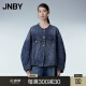 JNBY/江南布衣【商场同款】24春新品夹克牛仔丹宁棉质小香风5O2612970 995/牛仔洗兰 M