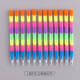 积木拼装彩虹铅笔拼插铅笔韩国创意儿童小学生用组装文具用品 12支笔【每支8小节】
