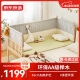 京东京造童话儿童床 进口榉木|可拆卸护栏|0漆 婴儿床宝宝拼接床1.6×0.8米