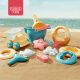 贝恩施沙滩挖沙玩具儿童玩沙子铲子工具套装14件套B902马卡龙色六一儿童节礼物