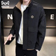 猫人外套男潮牌春秋季工装高级感痞帅夹克男装青年潮流百搭休闲上衣 YL-1702黑色 XL
