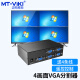 迈拓维矩（MT-viki） HDMI分屏器地下城DNF四九画面分割器 4进1出切换器游戏监控 4口 VGA分割器 MT-SW041-V 配4条线