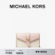 MICHAEL KORS迈克高仕 MK Charm 女士中号链条手拿信封包 香草白/裸粉色 173 NS