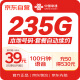 中国联通【上海专享流量卡】流量卡低月租235G全国流量+100分钟长期电话卡手机卡5G卡