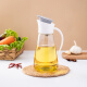 昌木子（CAMUZ）玻璃油瓶自动开合 厨房家用油壶 大容量装油容器酱油醋调料瓶 白色