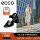 爱步（ECCO）凉鞋女 2024年夏季新款交叉带粗跟凉鞋通勤高跟鞋 雕塑奢华222893 黑色22289301001 36