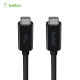 贝尔金（BELKIN） USB-C转MicroUSB\/MiniB数据传输线VGA\/HDMI适配器 雷电3 0.5m 速率40Gbps