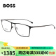 雨果博斯（HUGO BOSS）男款黑色镜框光学配镜眼镜框架0976 60MM+佳锐镜片1.67