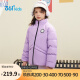 361°童装女童羽绒服2022冬季大小童3-12岁保暖加厚羽绒外套 紫 150 