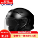 SHOEI日本原装进口摩托车头盔J-CRUISE2男双镜片半盔巡航 亮黑 L