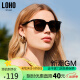LOHO偏光防紫外线太阳镜GM墨镜防晒高级感ins网红眼镜LH013623酷感黑