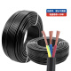 佳雁电线电缆RVV 3*1.5平方国标阻燃三芯电源线多股铜丝软护套线100米