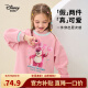 迪士尼（DISNEY）童装儿童女童加绒半高领卫衣卡通保暖上衣23冬DB341EE12淡粉150