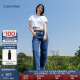 Calvin Klein Jeans【凉感明星同款复刻90系列】24春夏女ck直筒牛仔裤J224366 1AA-牛仔浅蓝 26