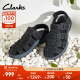 Clarks其乐索塔系列男鞋夏季新款镂空绑带复古时尚缓震罗马凉鞋 黑色 261768997 40
